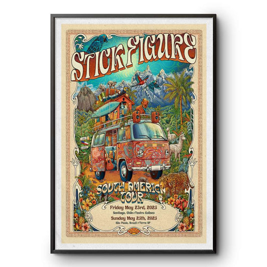 May 23 And 25, 2025 Stick Figure Teatro Coliseo & Terra SP Poster