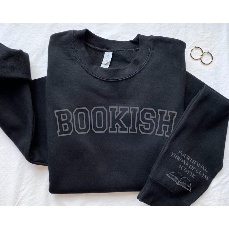 Bookish Custom Favorite Book Sweater, Favorite Books Sleeve, Book Lover Sweatshirt, Book Lover Gift, Funny Bookworm Sweatshirt, Teacher Gift