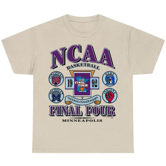 Vintage 90s NCAA Final Four T-Shirt, Full Color T-Shirt, Unisex T-Shirt, For Men, For Women billabongshirts