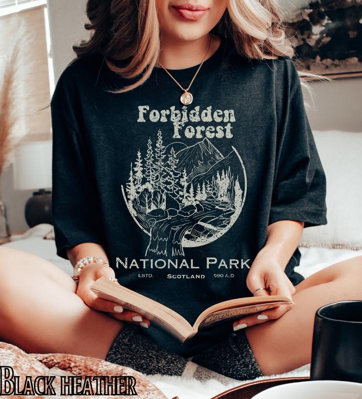 Forbidden Forest Wizard Harry Potter Shirt National Park Tshirt Universal Studios T-shirt Bookish Fandom Gifts Vintage Apparel T-shirts, Crewnecks, Ho