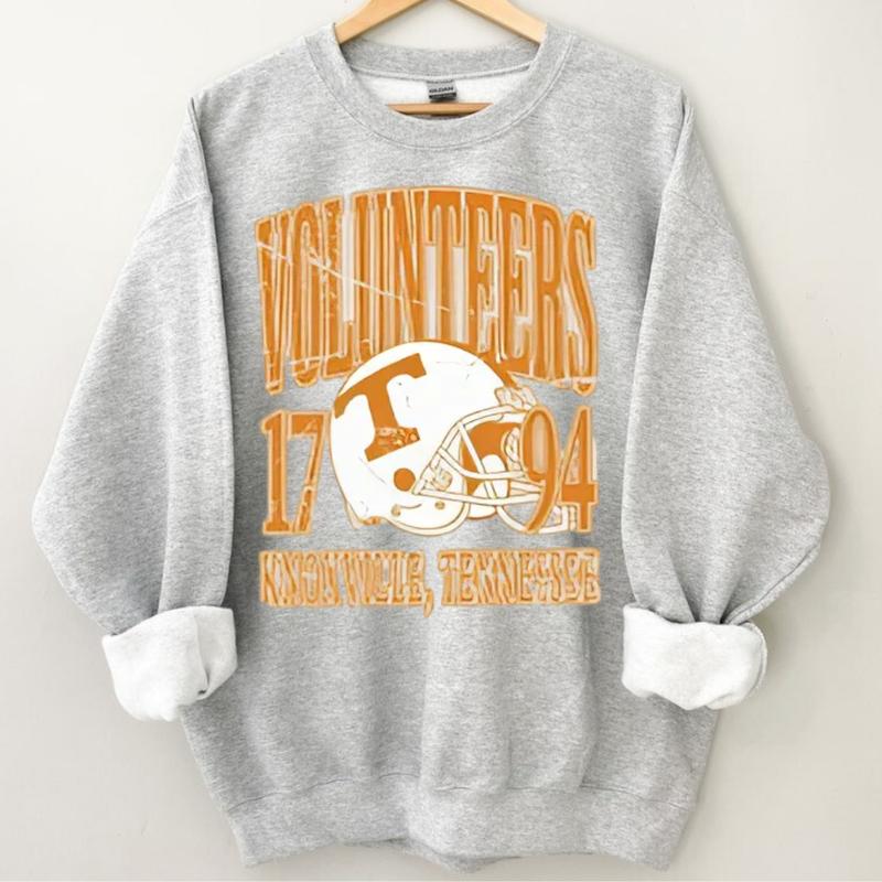 Vintage 90s Volunteers Football Sweatshirt and T-Shirt, Football Game Day T-shirt, Game Day Vibes