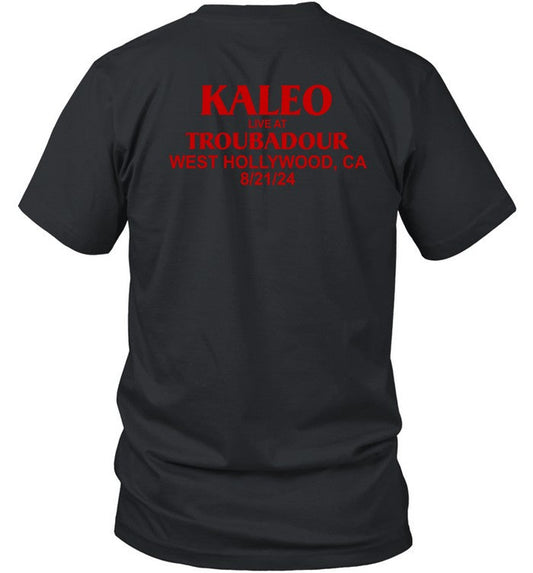 Kaleo Troubadour, West Hollywood, CA, USA Tour 2024 T Shirt