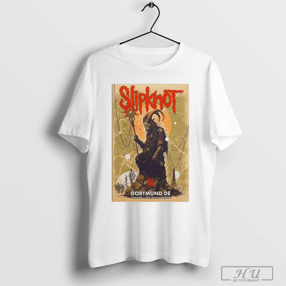 Poster Slipknot On Dec 6 2024 At Westfalenhalle In Dortmund De Tour T Shirt