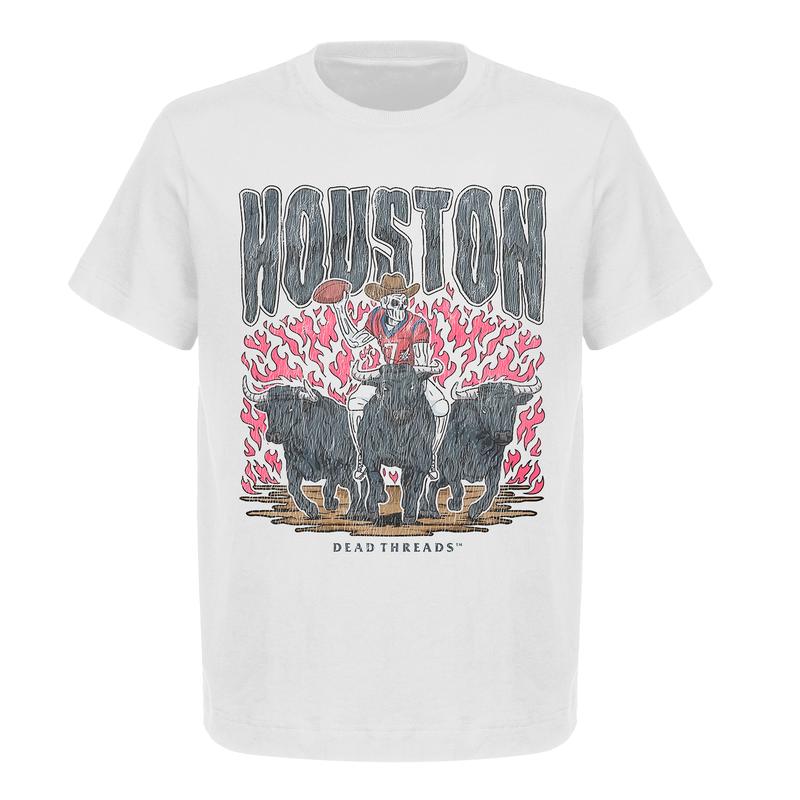 Vintage Houston Football Graphic T-Shirt | Gildan 5000 Heavy Cotton | Unisex Fit | Perfect for American Football Fans