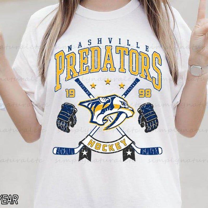 Nashville Sweatshirt Crewneck, Vintage Predators Shirt, Nashville Hockei Fan Shirt, Hockei Tee, Predators Sweatshirt