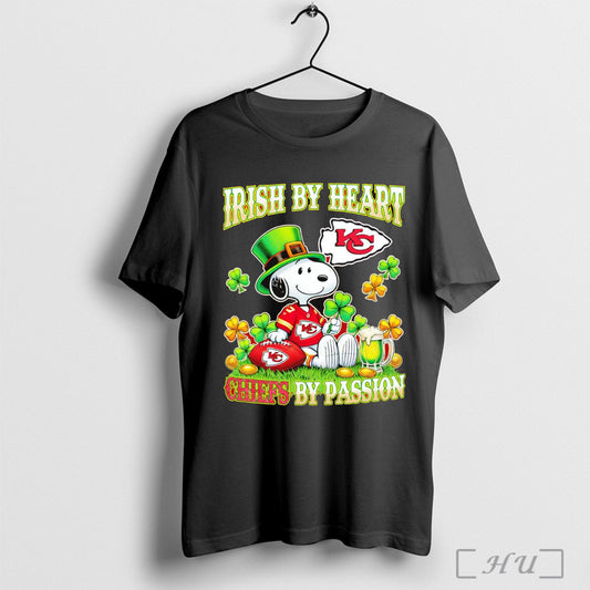 Snoopy Irish By Heart Kansas City Chiefs By Passion 2025 Shirt Sweatshirt