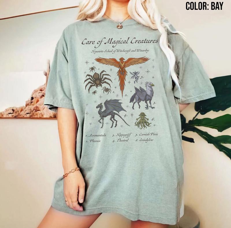 Harry Potter Care Of Magical Creatures Hogwarts School T-Shirt Wizarding World Shirt Universal Studios Family Trip Shirt Wizard Shirt . graphic