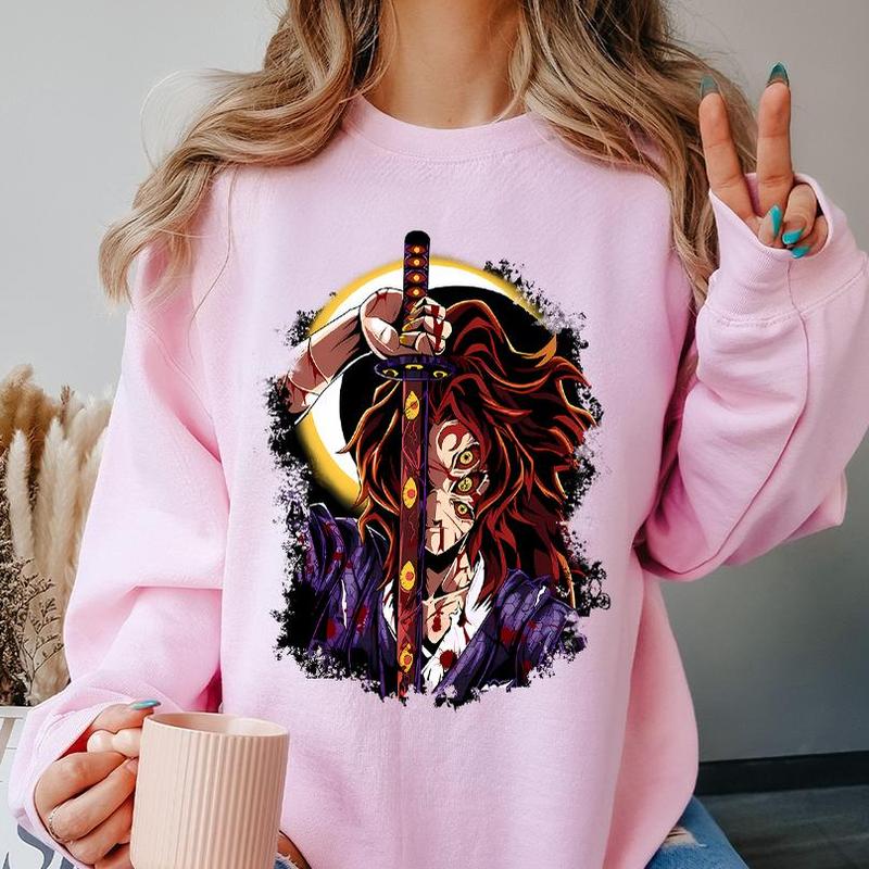 Kokushibo Upper Rank One Shirt, Brother Yoriichi Sun Breathing, Kokushibo Upper Moon Rank One Shirt, Yorrichi Hoodie, Demon Slayer Merch, Kimetsu No Y