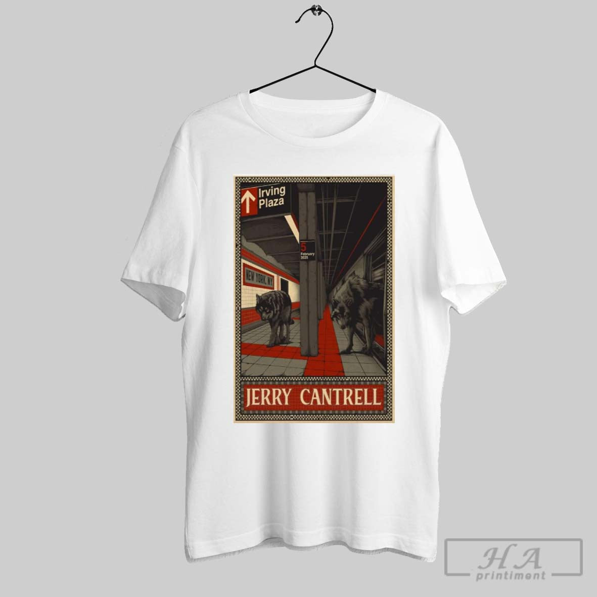 Poster Jerry Cantrell February 5 2025 Nyc Irving Plaza T Shirt