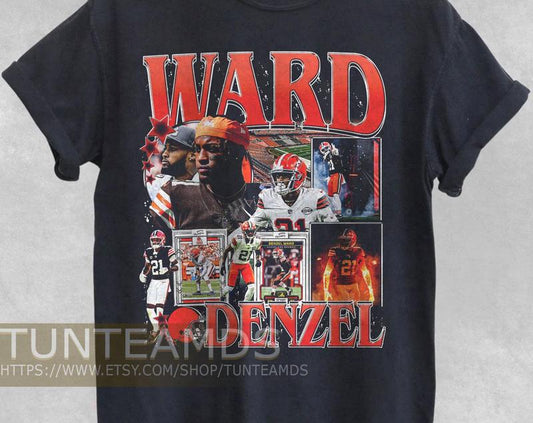 Vintage Denzel Ward Shirt, Sweatshirt , Football Shirt, Classic 90S Graphic Tee, Unisex, Vintage Bootleg, Tshirt, Fan Gift