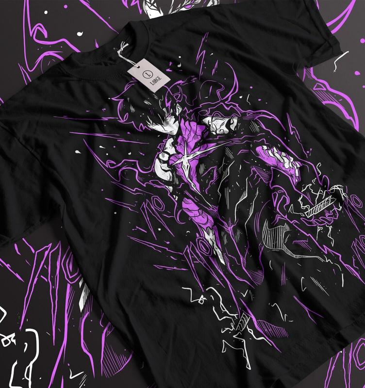 Solo Leveling Anime T-Shirt Anime Manga Unisex Tshirt T-Shirt Tee ALL SIZES Menswear Top