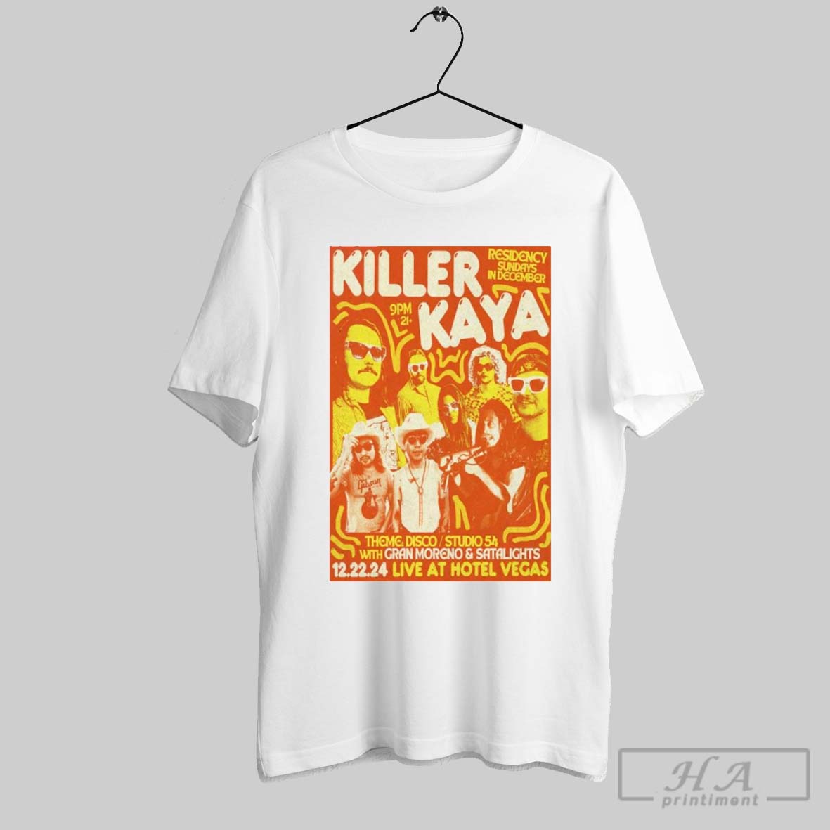 Poster Killer Kaya Hotel Vegas Austin Tx December 22 2024 T Shirt