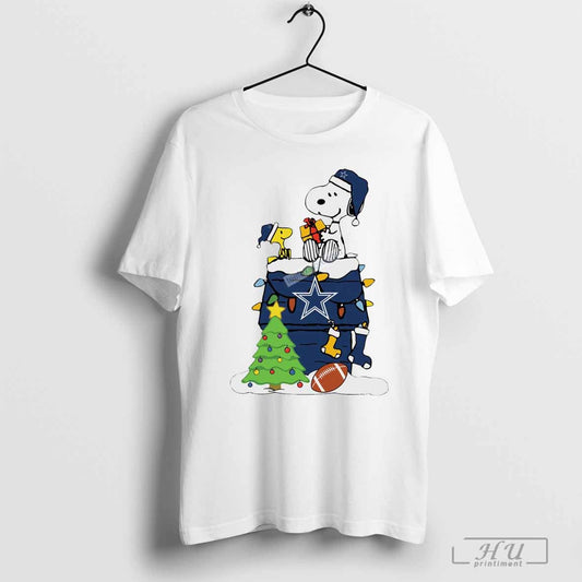 Snoopy Woodstock Dallas Cowboys Christmas Unisex T-Shirt