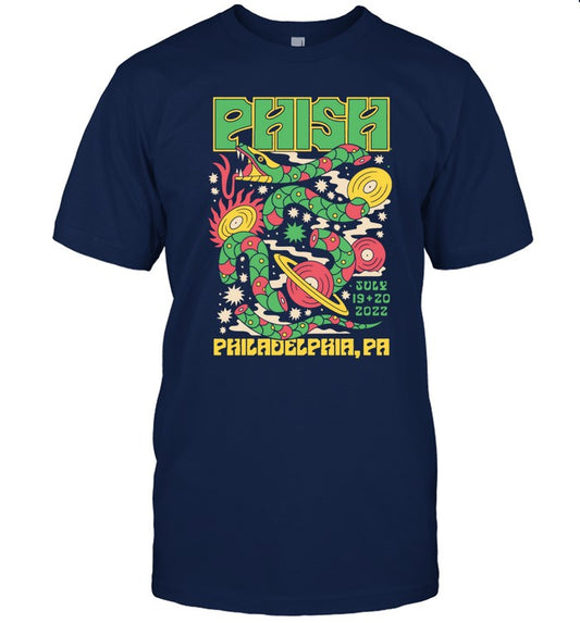 Phish Philadelphia Pa 2022 Summer Tour Tee