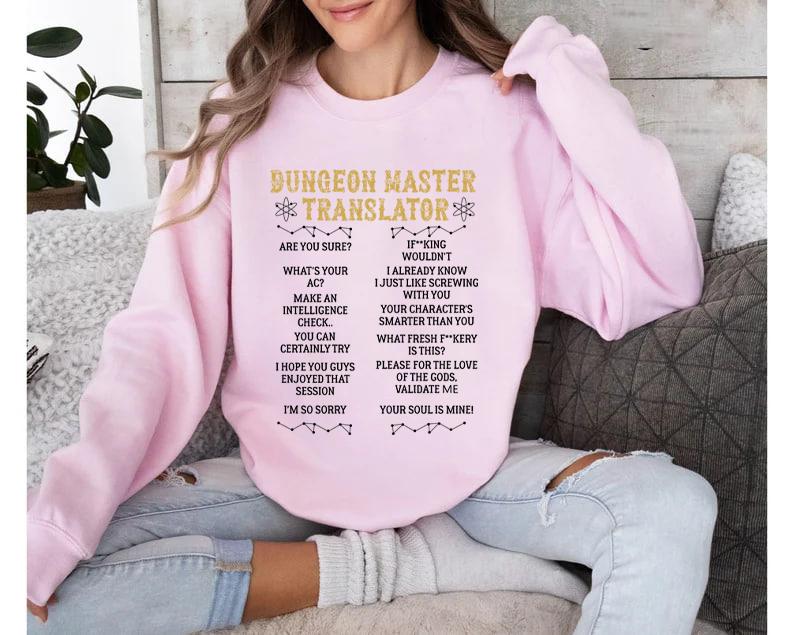 Dungeon Master Translator Shirt, Dungeons and Dragons Shirt,  DND Shirt, Sleeping With the Dungeon Master Shirt, Dnd Houses And Humans Parody Dungeons