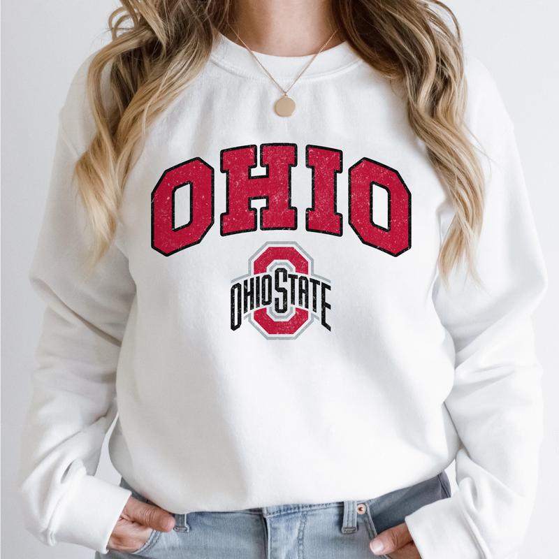 Ohio State Buckeyes Vintage Football NCAA Trendy Sweatshirt, Ohio State University Unisex Football NCAA Shirt, Gift For Men, Gift For Girls, Crewneck,