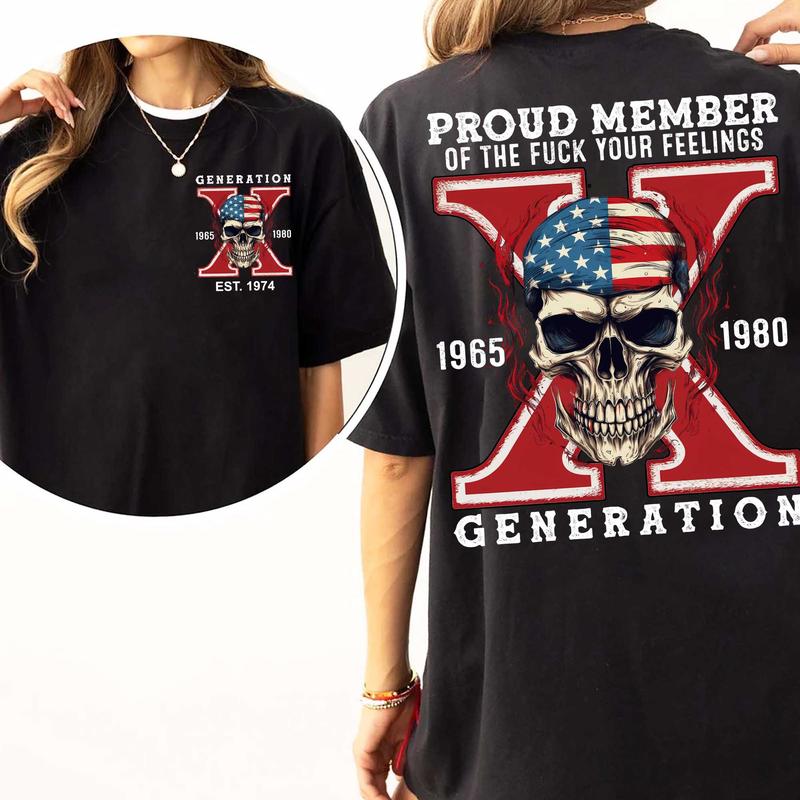 Gen X Proud Members Of Gen X New Hoodie, Customize Gen X Shirt Raised On Hose Water And Neglect Graphic Sweatshirts Tops Classic Cotton