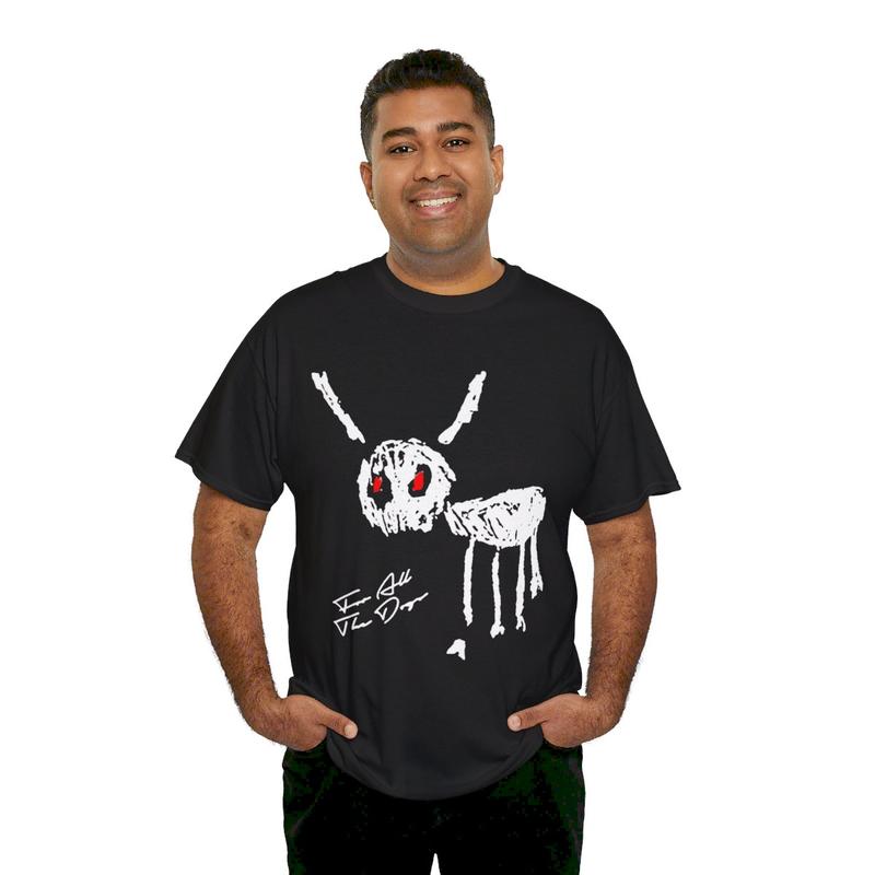 For All The Dogs Drake - Heavy BlendÃ¢â€žÂ¢ Graphic T-Shirt Casual Classic Cotton Menswear Retro Top Vintage Comfy Day Smooth Tee Underwear Streetwear Tshir