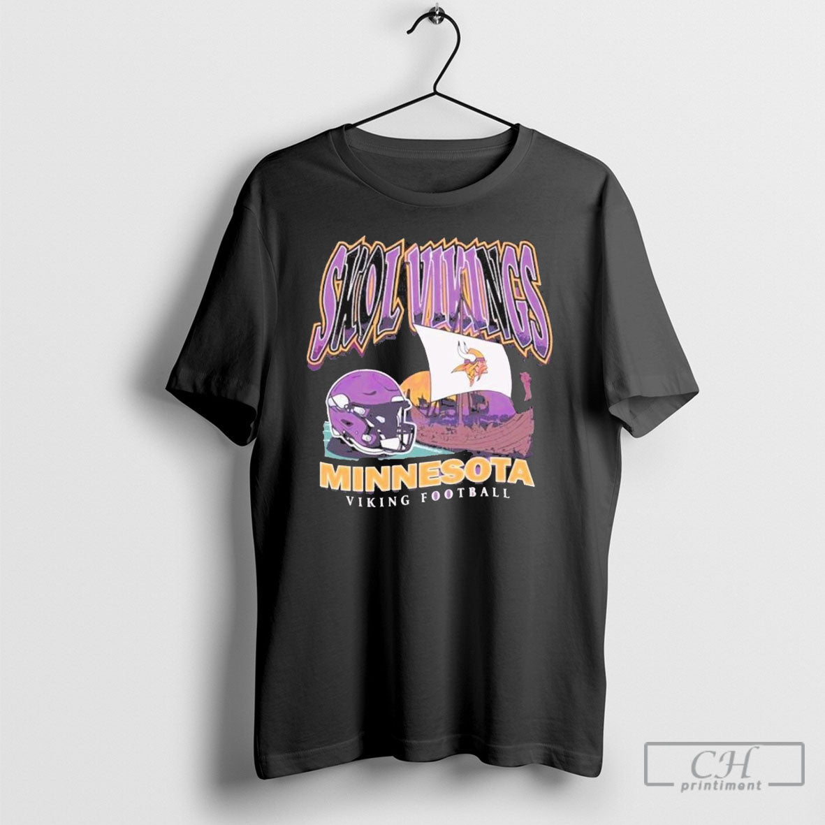 Skol Vikings Minnesota Vikings Football Vintage Logo Shirt