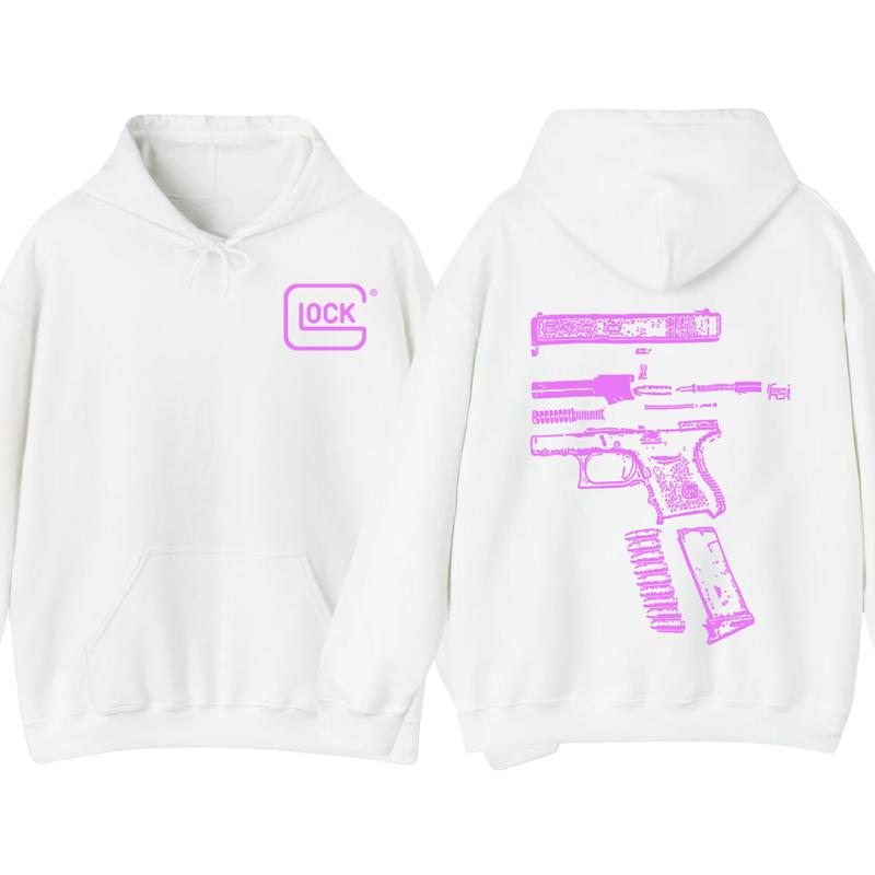 Glock Hoodie - Double Side  - Glock SweatShirt - Full Color - Menswear Top - Unisex Hoodie, Gift For Men , Gift For Women