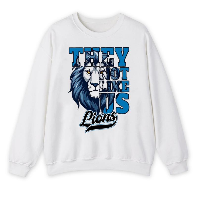 They Not Like Us Detroit Sweatshirt, Football Crewneck, Detroit For Fan, Vintage shirt, 90s Shirt