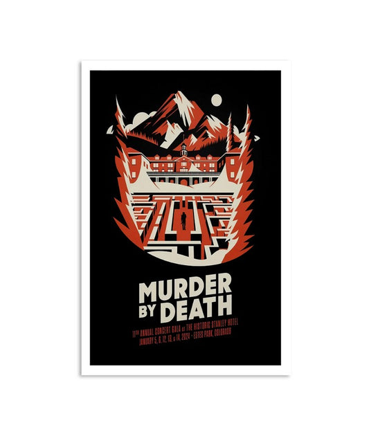 Murder By Death The Stanley Hotel Estes Park, CO Event Poster Jan 5-6, 12-14, 2024