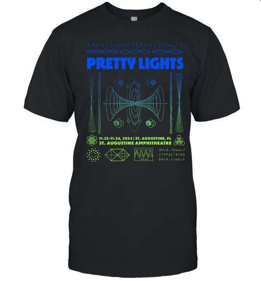 Pretty Lights Tour St Augustine, FL November 22-24, 2024 T-Shirt
