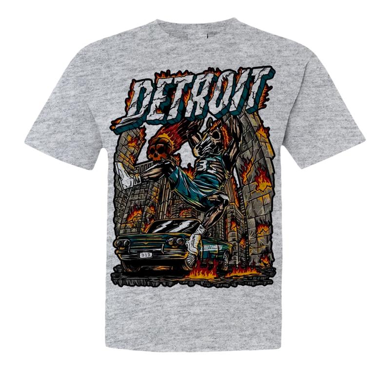 Detroit City Football Limited Edition Graphic T-Shirt, American Football Merch, Deadman's Football, Perfect for Fans of Detroit Menswear Top