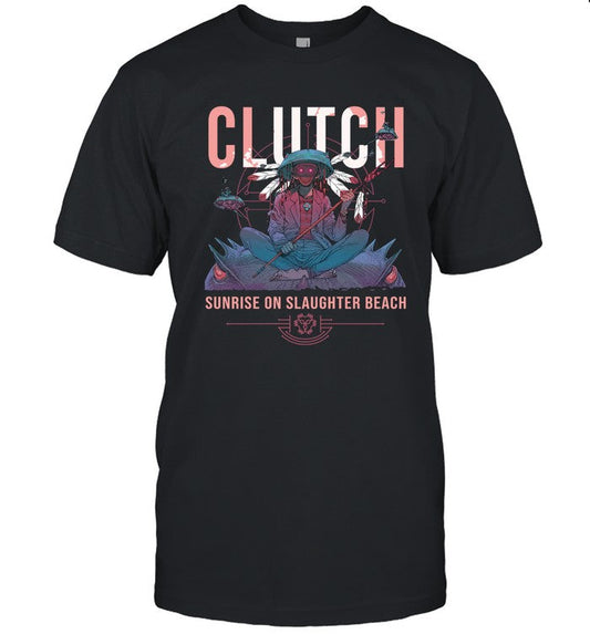 Clutch Sunrise On Slaughter Beach Tour 2022 Tee