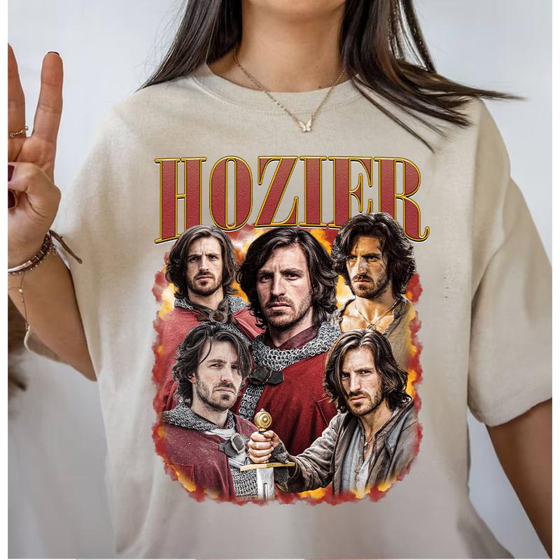 Hozier Gwaine Merlin Shirt Cotton Top Unisex Cotton Top