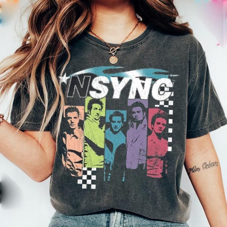 Vintage NSYNC T-Shirt, Boy Band T-Shirt, Oversized 90s T-Shirt, Nysnc Fan Gear, Bye Bye Bye T-Shirt, NSYNC Tour FREE SHIPPING