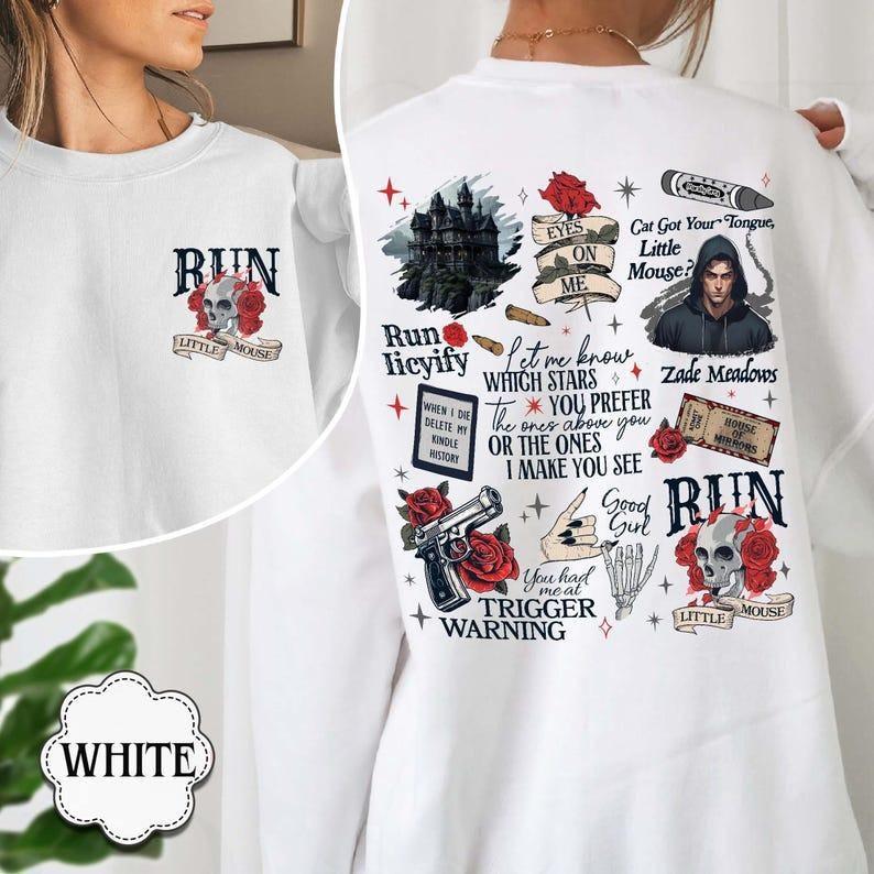 Run Little Mouse Sweatshirt, Haunting Adeline Shirt, Cat and Mouse Shirt, Dark Romance Merch, Smut Reader, Book Lover Gifts, Bookish Merch, Dark Roman