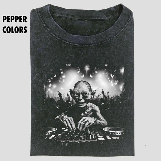 Gollum DJ Graphic T-Shirt, The Lord Of The Ring Vintage Tee, Gollum Shirt, Movie Shirt, Funny Shirt, LOTR Merch, Unisex T-Shirt, Movie Gift For Menswe