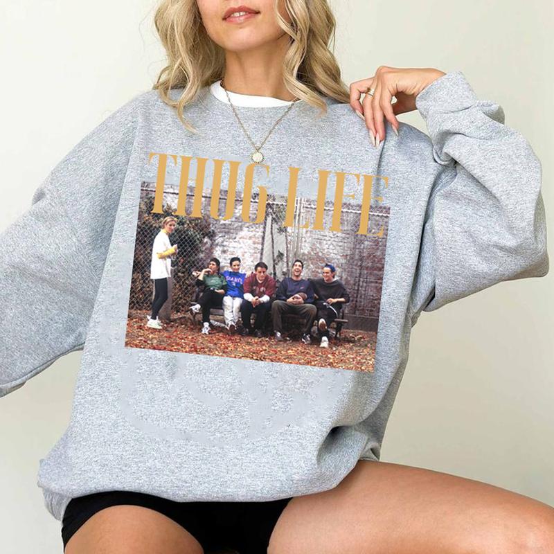 THUGLIFE Friends Thanksgiving Football Shirt  Football Shirt, Digital Design, Friends, Fall, ThanksgivinglogoAnalyze Listing Shirt Unisex