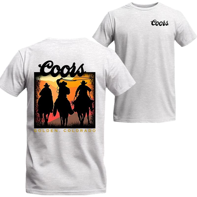 Coors Cowboy T-shirt Unisex T-Shirt , Coors Short Sleeve Tee, Unisex Shirt