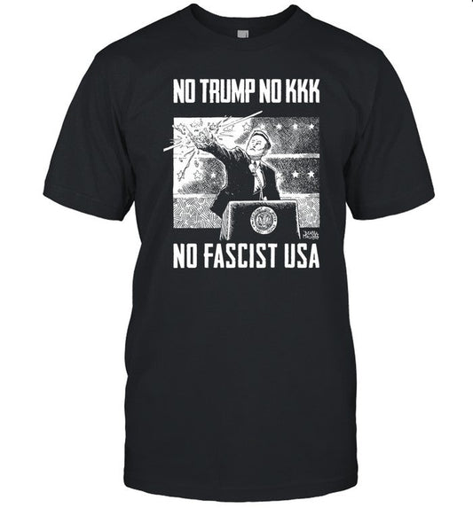 Punk With A Camera No Trump No Kkk No Fascist Usa Shirt