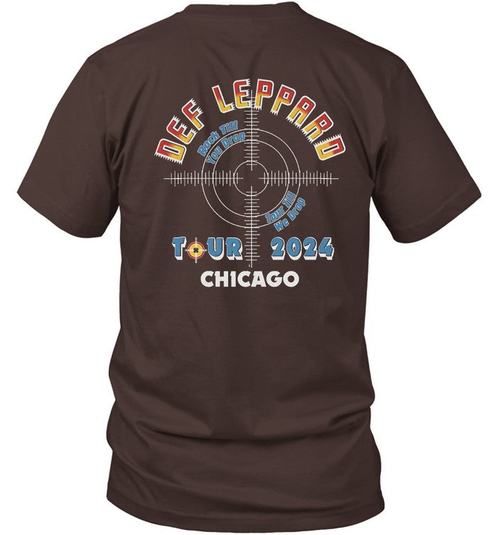 Def Leppard Chicago IL 2024 Tour T Shirt