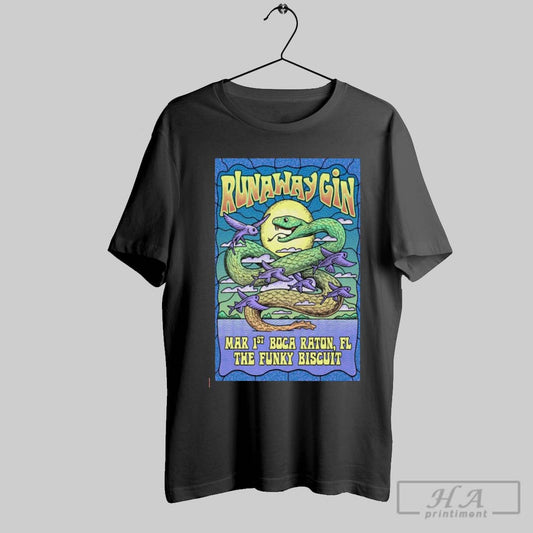 Poster Runaway Gin The Funky Biscuit In Boca Raton Fl March 1 2025 T Shirt