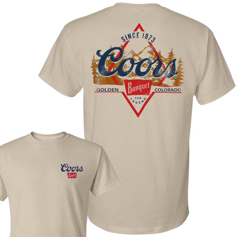 Coors Golden Banquet 2-Sided T-Shirt, Unisex T-Shirt, Full Color T-Shirt, For Men, For Women