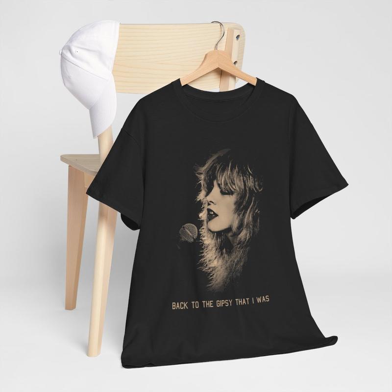 Stevie Nicks Vintage Tee, Stevie Nicks Tour 2024 Cotton Unisex T-Shirt  Menswear Tshirt