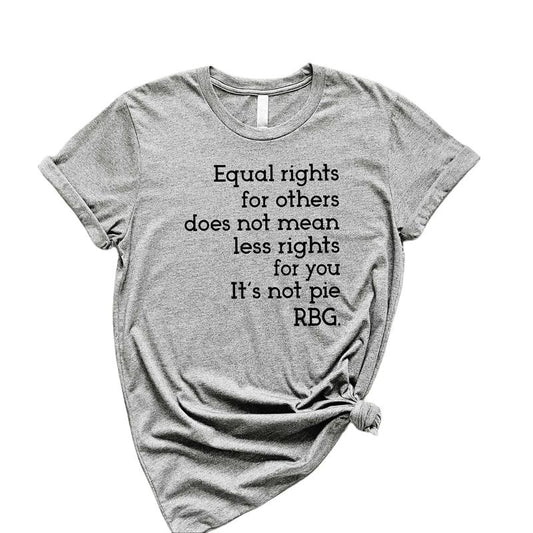 RBG Quotes Shirt, Equal Rights for Others T-Shirt, Women Rights Feminist Tee, Unisex Cotton Graphic Tops Womenswear Summer