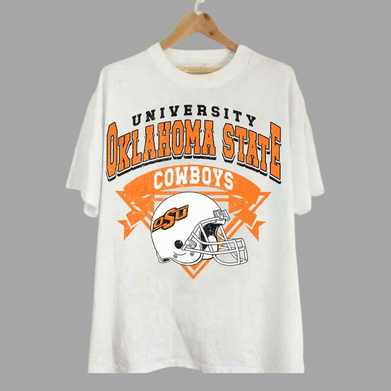 Oklahoma State Cowboys Vintage Football NCAA Sweatshirt - Tshirt - Hoodie, Oklahoma State University Unisex Football NCAA Shirt, Unisex Vintage NCAA S