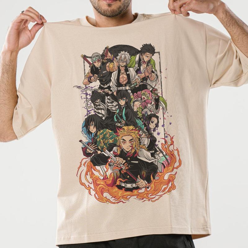Hashira team t-shirt, Demon Slayer main characters shirt, Kimetsu No Yaiba t-shirt, anime sweatshirt hoodie, Tanjiro shirt, Rengoku t-shirt