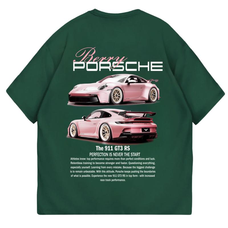 Porsche 911 GT3 RS Pink T-Shirt, Unisex, Menswear, Street Racing Shirt, Car Shirt, Boyfriend Gift