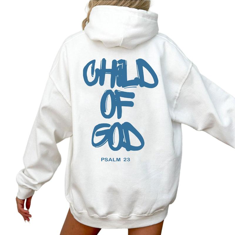 Child Of G0d Back Side Print Hoodie Unisex Classic Cotton