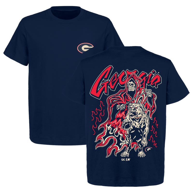 Warren Lotas - Georgia Bulldogs Football - Dead Man's Graphic T-Shirt for Men and Women - Ideal for Game Days, Stylish Team Apparel.