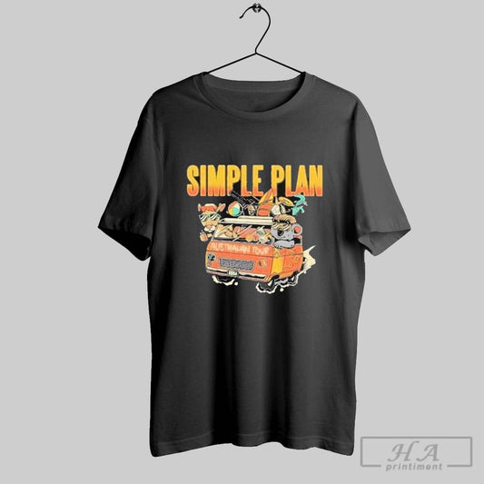 Simple Plan Australian Tour 2024 T Shirts