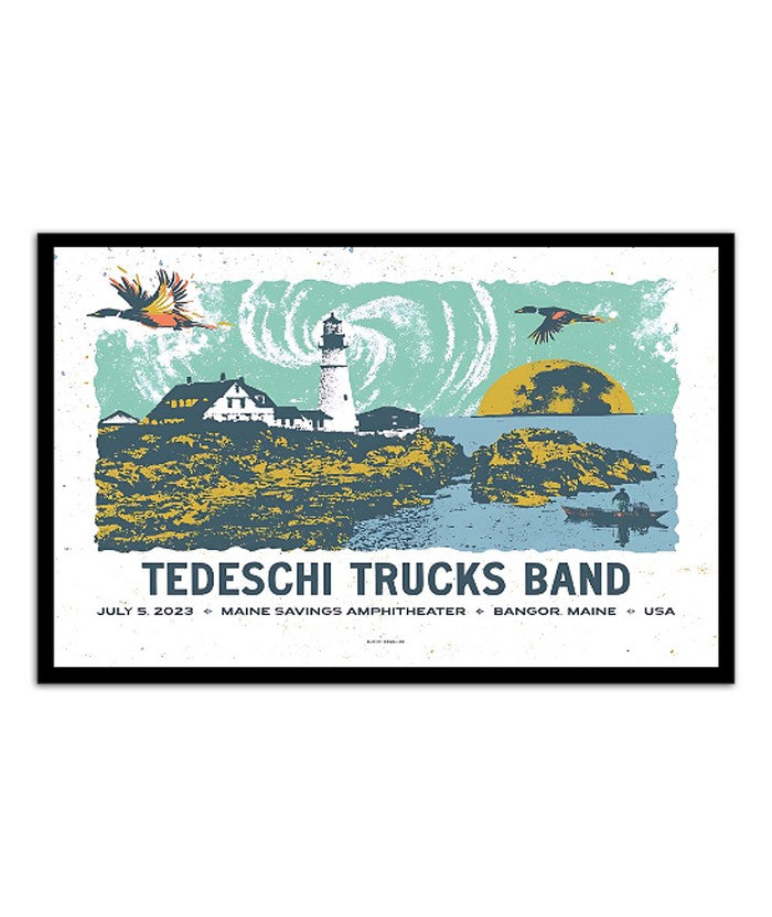 July 5 2023 Tedeschi Trucks Band Maine Savings Amphitheater, Bangor Maine USA Poster