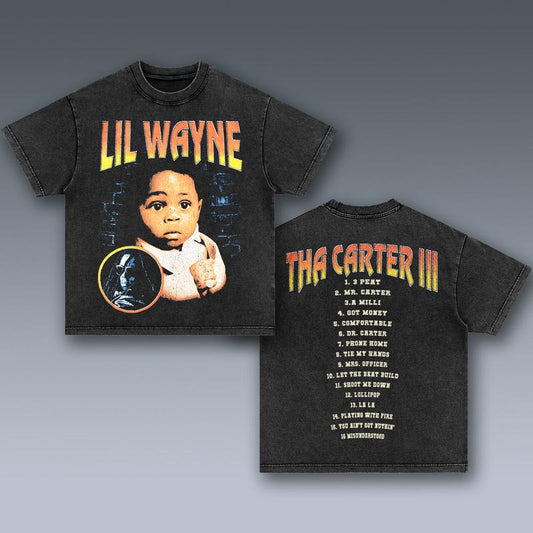 LIL WAYNE 2 SIDES Cotton Vintage Shirt To Match Sneaker Hiphop Clothing Rapper Merch Shirt, Hiphop Tour Concert 2024, Gift For Fan Y2K Aesthetic Hoodi