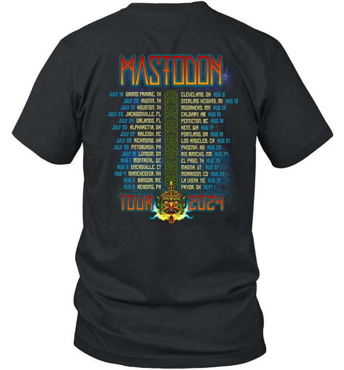 Mastodon Bird Creature Itin Tour T Shirt